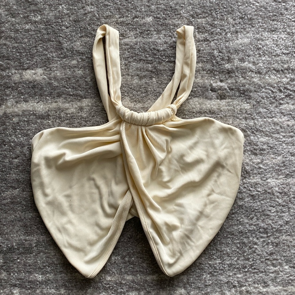 Cider Cream Crop Top NWOT Size L